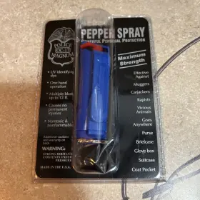 816898020798 POLICE MAGNUM Pepper Spray Keychain Defense