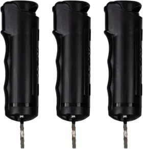 816898021412 POLICE MAGNUM Pepper Spray Top Keychains Defense