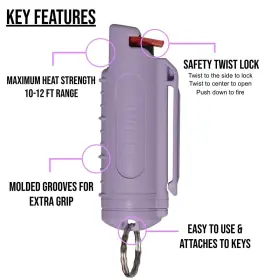 816898024048 POLICE MAGNUM Keychain Pepper Spray Defense Belt #2