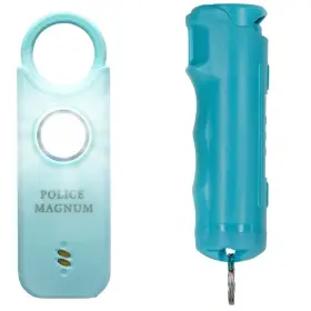 SA-BLK-05FTBLK POLICE MAGNUM Safety Alarm Pepper Spray Women