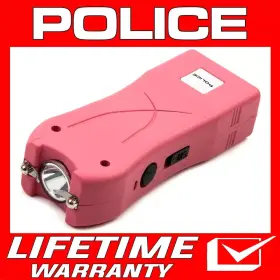 TASER-1901B POLICE Stun Gun Bv Mini Rechargeable Led Pink