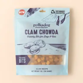 850059716021 POLKADOG Clam Chowda Training Bits Crunchy Dog