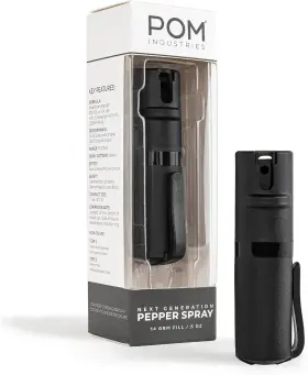 726084403888 POM Pepper Spray Top Pocket Clip Maximum Oc