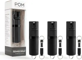 810045420011 POM Pepper Spray Keychain Key Release Access Top