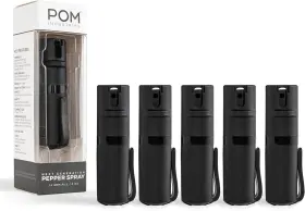 810045423401 POM Pepper Spray Pocket Clip Top Safety Maximum