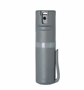 Pom 850000253049 Pepper Spray Grey Flip Top Pocket Clip - Maximum Strength Oc Self