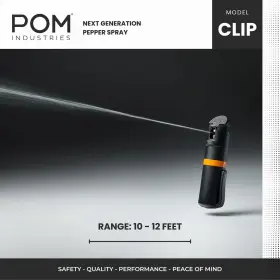 850000253377 POM Pepper Spray Top Pocket Clip Maximum Oc #3
