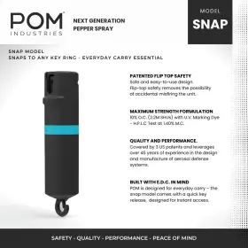 850000253636 POM Pepper Spray Top Snap Hook Maximum Oc Ta #3