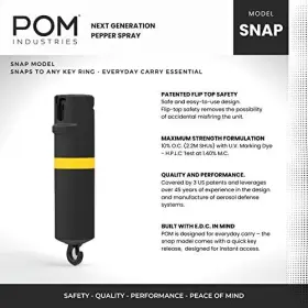 850000253674 POM Pepper Spray Top Snap Hook Maximum Oc Ta #3