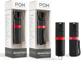 313053317347 POM INDUSTRIES Pepper Spray Pack Clip Keychain