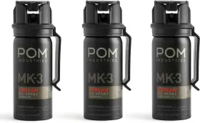 705353498442 POM INDUSTRIES Pepper Spray Belt Clip Top Safety