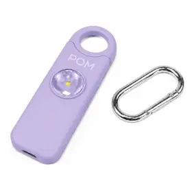 Pom Industries 810045423753 Personal Safety Alarm Usb-c Rechargeable -130db Siren With Led Light - Lavender Pom Industries 810045423753 Personal Safety Alarm Usb-c Rechargeable -130db Siren With Led Light - Lavender