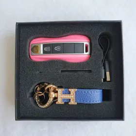 737686536515 RECOLORFINE Pink Mini Stun Gun Safety Led #2
