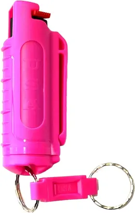 NW002S-P REDD Pepper Spray Pink Belt Clip Release Key Ring Uv