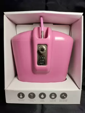 859736001139 RELIANCE Safego Pink Lock Box Safe Water