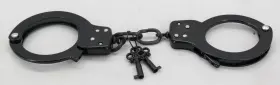 770583922487 RYKO Handcuffs Solid Steel Double Lock Finish Tf