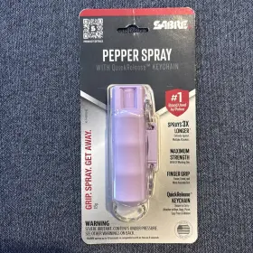 023003705017 SABRE Pepper Spray Release Key Chain Pack Pink #3