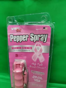 023063100159 SABRE Pepper Spray Breast Cancer Key Ring #2