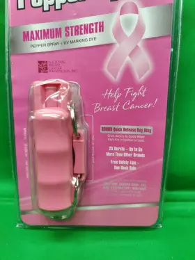 023063100159 SABRE Pepper Spray Breast Cancer Key Ring #3