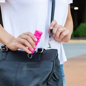 023063106298 SABRE Pepper Spray Ergonomic Finger Grip Top