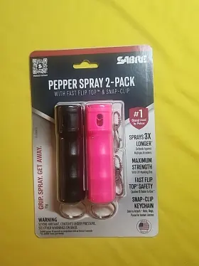 023063107653 SABRE Pepper Spray Pack Keychain