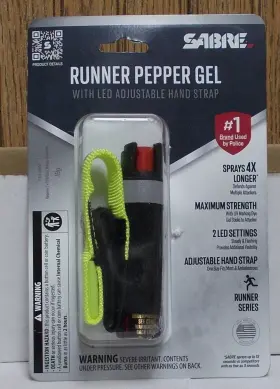 023063151434 SABRE Runner Pepper Gel Led Strap Enhanced
