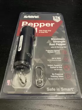 023063153087 SABRE Pepper Gel Finger Grip Snap Clip Bursts