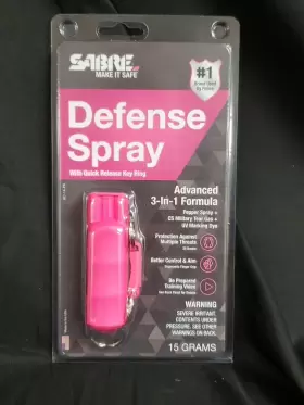 023063755168 SABRE Keychain Pepper Spray Defense Key Ring