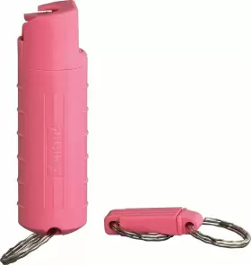 15301 SABRE Pepper Gel Pink Integrated Safety Lock Keyring