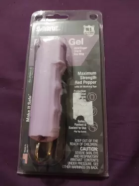 15374 SABRE Pepper Spray Finger Grip Key Ring Bursts