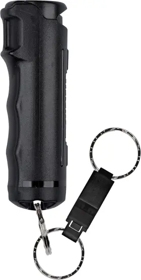 313107960994 SABRE Pepper Gel Safety Whistle Keychain Bursts