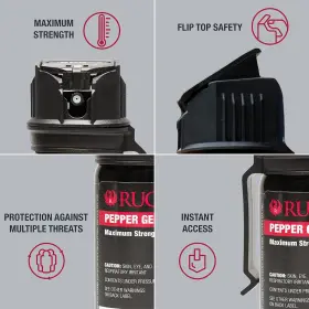 313111397380 SABRE Ruger Tactical Pepper Gel Belt Clip Bursts #2