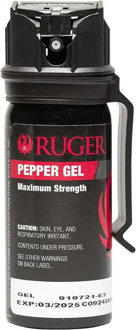 313111397380 SABRE Ruger Tactical Pepper Gel Belt Clip Bursts