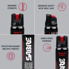 60121 SABRE Police Magnum Fires Cone Mist Spray Cover Areas #3