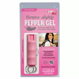 Sabre Hc-14-cpg-pk-us Campus Safety Pepper Gel With Quick Release Key Ring Pink