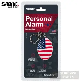 PA-USA-02 SABRE Alarm Key Ring Siren Flag Defense