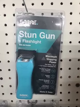 S-1005-TQ SABRE Stun Gun Led Flashlight Holster Rechargeable