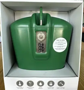 X001U0TR5T SAFEGO Travel Lockbox Safe Key Combination Access