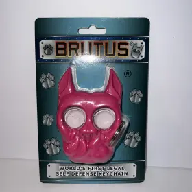703610393080 SAFETY TECHNOLOGY Brutus Defense Key Chain Pink