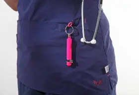 80365 SECURITY Mini Keychain Pepper Spray Pink Accurate #2