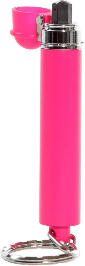 80365 SECURITY Mini Keychain Pepper Spray Pink Accurate