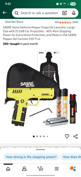 SL-P1C-2-SPIN7 SECURITY EQUIPMENT CORPORATION Sabre Defense