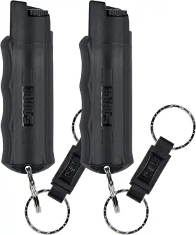 Security Equipment Corporation 744110165555 3-in-1 Defense Spray Pepper Tear Gas And Uv Dye Quick Release Keychain F