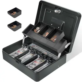 3024-TGRE SGORLDS Cash Box Key Lock Top Locking Tr