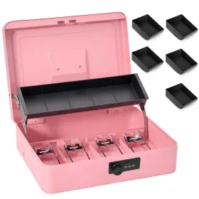SG-101009-H SGORLDS Locking Cash Box Combination Lock Tray