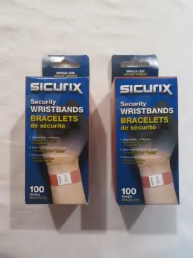 085288850202 SICURIX Security Wristbands Bands Box Numbered