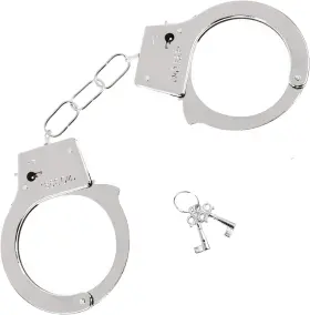 SK-242 SKELETEEN Handcuffs Keys Toy Police Costume Prop