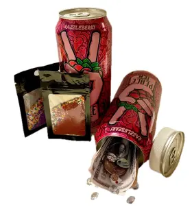 Smarter Ideas 715706932356 Best Tea Diversion Safe Can 16 Oz Red Secret Security Stash With 2 S