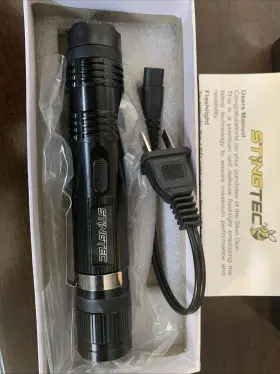 ST57BK STINGTEC Tactical Defense Stun Gun Bv Rechargeable Led #2
