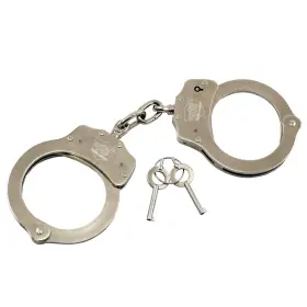 Street Wise Security Products 793831950360 Metal Handcuffs Double Lock Nickel Plated